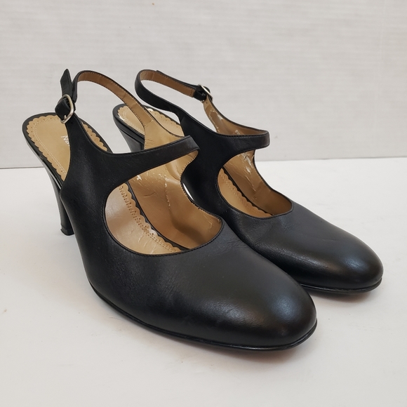 Naturalizer Shoes | Naturalizer Mary Jane Black Leather Pumps Heels 8w | Poshmark